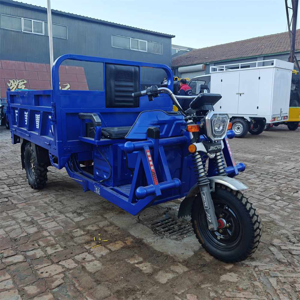 Electric Agricultural Use Cargo Tricycle 3-Wheel Motorcycle Trike with Open Body