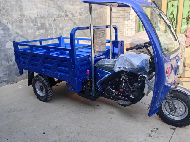 200cc Water Cooled Engine Farm 3 Wheeler Moto for Adults 3 Wheel Motorized Tricycles Gasoline Dump Cargo Motorcycle