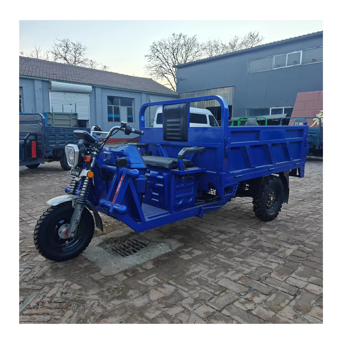 Electric Agricultural Use Cargo Tricycle 3-Wheel Motorcycle Trike with Open Body