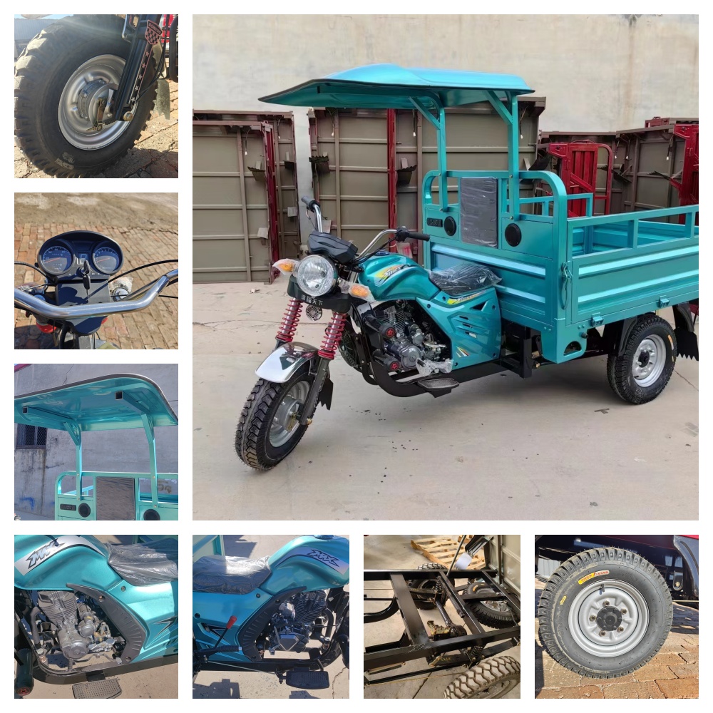 West Africa Hot Selling Gasoline Motorcycle Tricycle Factory Direct Sale of Mining Tricycles