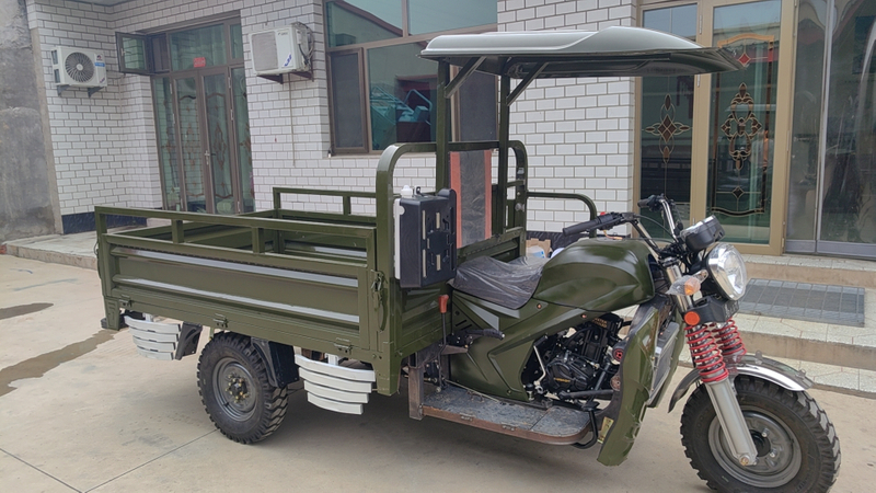 200 CC Fuel Cargo Tricycle Water Cooled Farming Gasoline Motorcycle Tricycle with Carriage