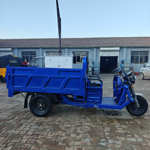 Electric Agricultural Use Cargo Tricycle 3-Wheel Motorcycle Trike with Open Body
